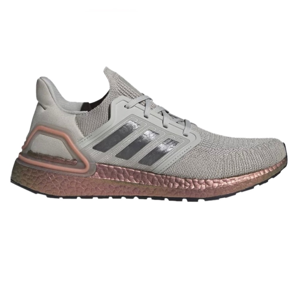 Ultraboost 20 grey and signal pink